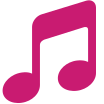 Pink Music Notes